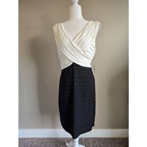 Scarlett Nite Cocktail Dress Sz 14 Black/White
